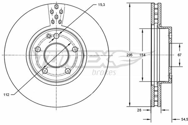 Brzdový kotouč TOMEX Brakes